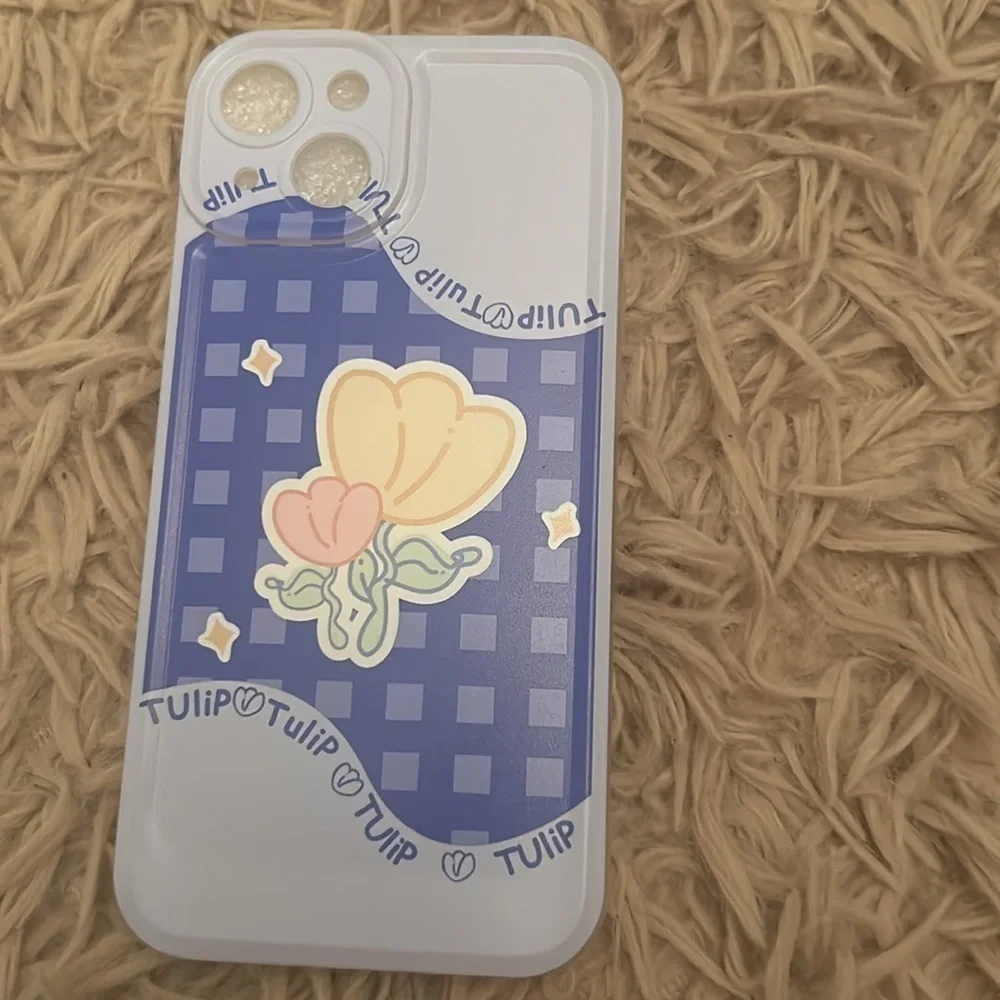 Blue Tulip IPhone 14 Case